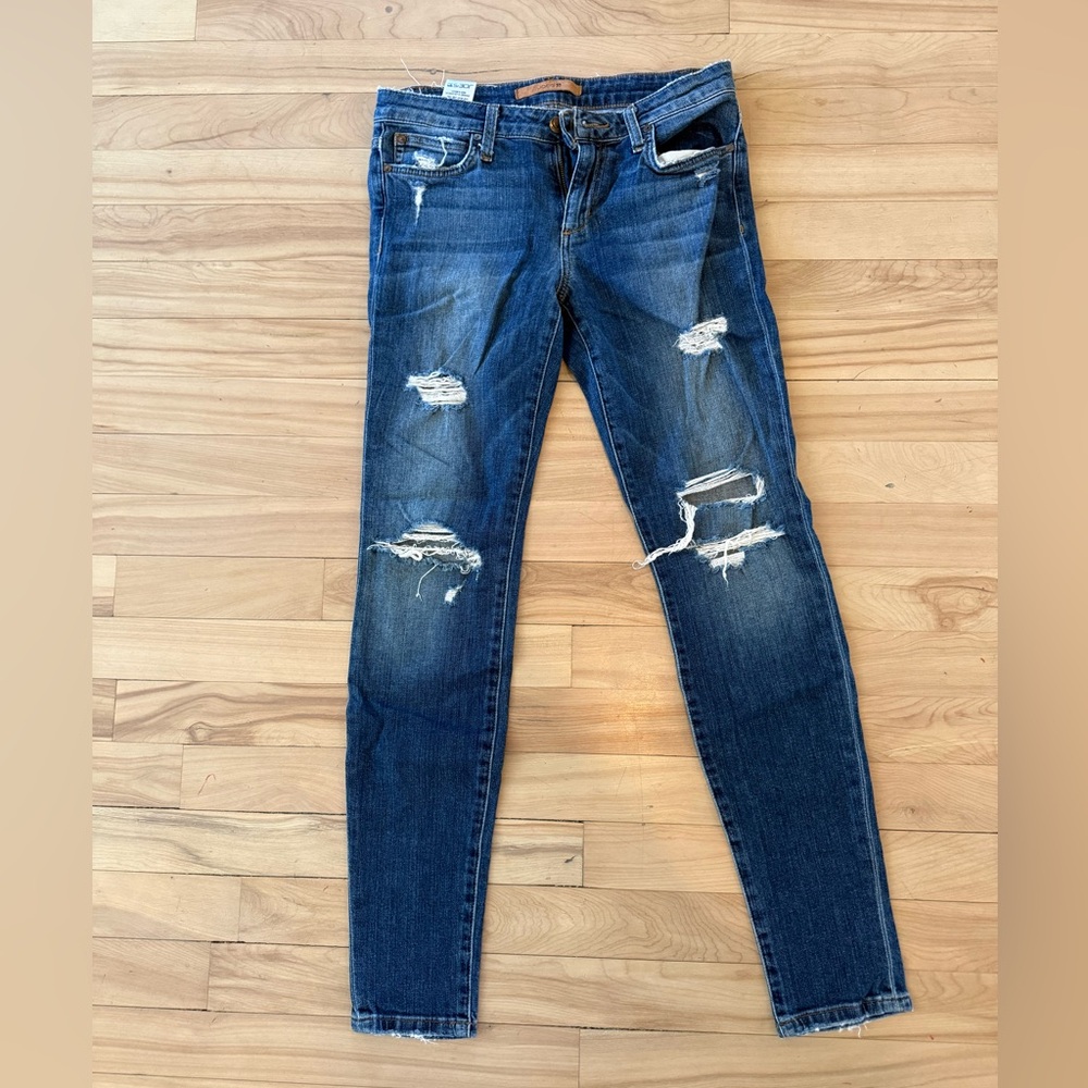 Joe's Jeans Distressed Blue Denim